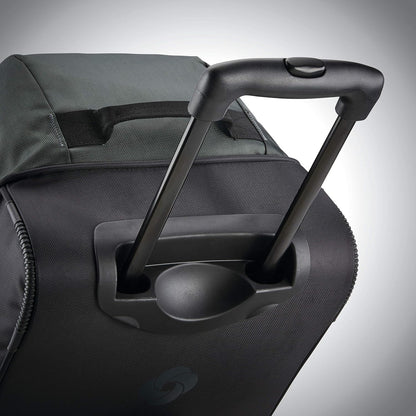 Samsonite Andante 2 Wheeled Duffel Bag – 22-Inch Durable Rolling Luggage with Inline Skate Wheels, Push-Button Handle & Spacious Compartments – Travel-Friendly and Lightweight - Moss Green/Black