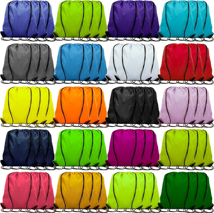 60 Pieces Drawstring Backpack Bags Sports Sackpack Bulk Cinch Gym Bag For Women Men Outdoor Sports Backpack(20 Colors)