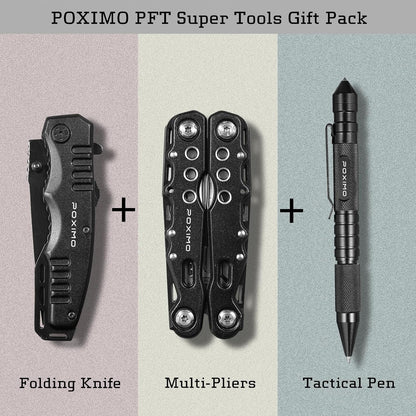 Gifts for Christmas, Multitools Set with Multi-Pliers, Pocket Knife, Tactical Pen 3-In-1, Christmas Gifts Stocking Stuffers for Men Women, EDC Multi-tools(Merry Christmas)