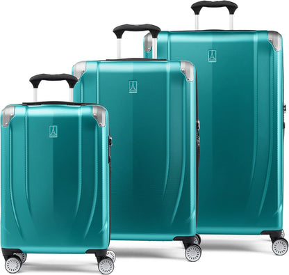 Travelpro Pathways 3 Hardside Expandable Luggage, 8 Spinner Wheels, Lightweight Hard Shell Suitcase, 3 Piece Set (21/25/28), Kayak
