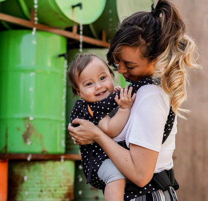 Beco 8 Baby Carrier from Newborn to Toddler (7-45lbs) - All in 1 Hybrid Front, Hip and Backpack Style Carrier with Breathable, Cooling Mesh - Iris