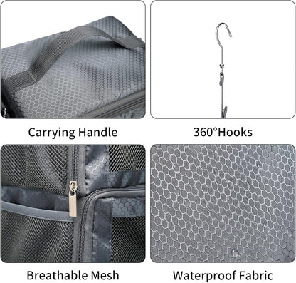 Suitcase Organizer Travel Bags Organizer for Luggage Compression Hanging Packing Cubes for Travel Carry on Closet (Bag Only)