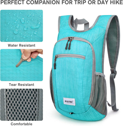 G4Free 10L/15L Hiking Backpack Lightweight Packable Hiking Daypack Small Travel Outdoor Foldable Shoulder Bag