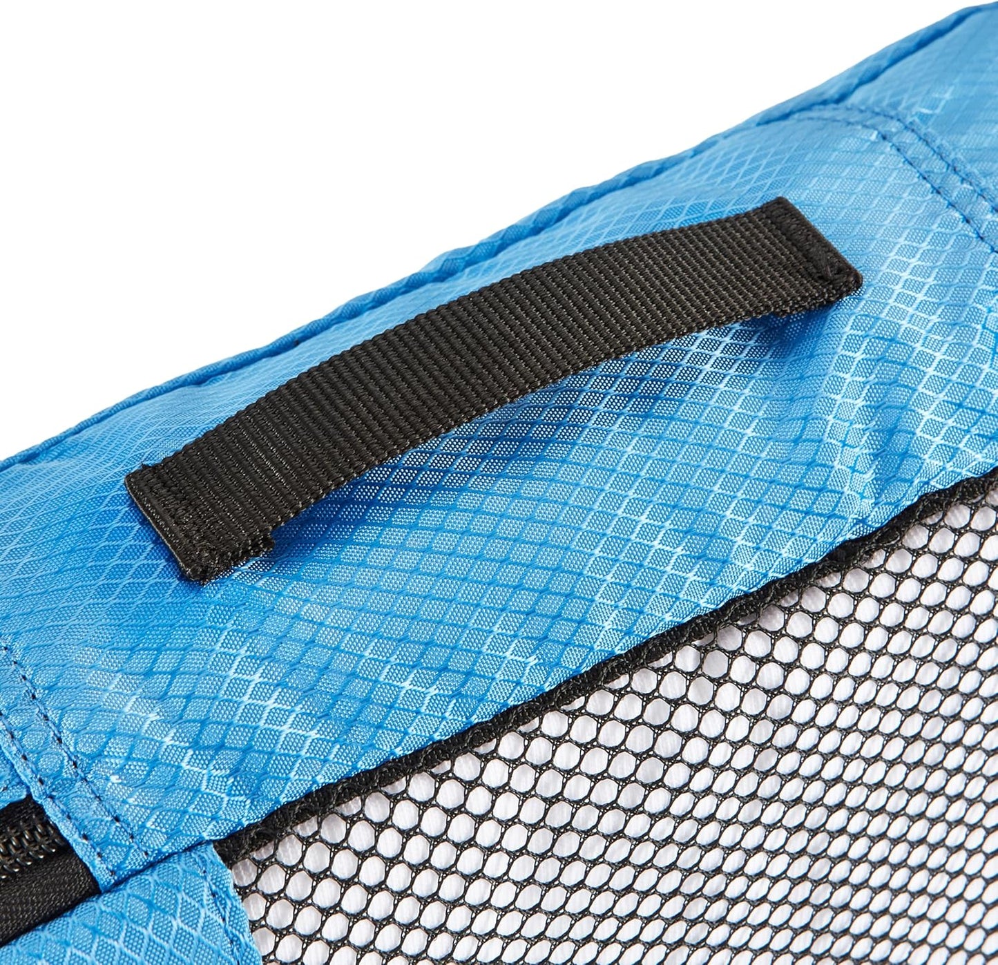 Amazon Basics Small Packing Cubes for Travel, Packing Organizers, 4-Piece-Set With Double Zipper Pulls and Mesh Top Panel, 100% Durable Polyester, Sky Blue, 11"L x 6.8"W x 3"H