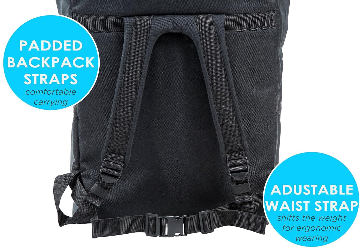 Car Seat Travel Bag — Adjustable, Padded Backpack for Car Seats — Car Seat Travel Tote - Compatible with Most Name Brand Car Seats