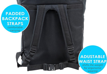 Car Seat Travel Bag — Adjustable, Padded Backpack for Car Seats — Car Seat Travel Tote - Compatible with Most Name Brand Car Seats
