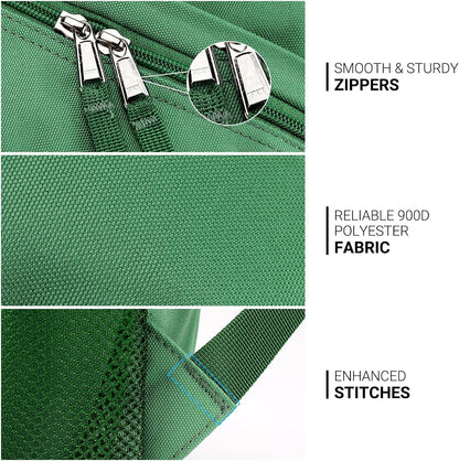 ZORFIN 26L Backpack for College, and Travel: Water Resistant Bookbag - Lemon Green