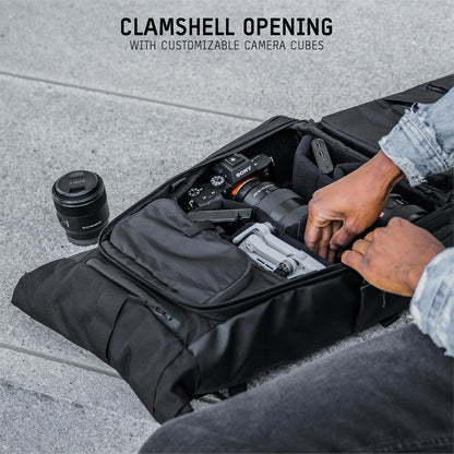 WANDRD PRVKE Lite: Weather-Resistant Travel & Camera Backpack with Laptop Sleeve, Quick Side Access, Clamshell Opening – Ideal Photography & Travel Bag
