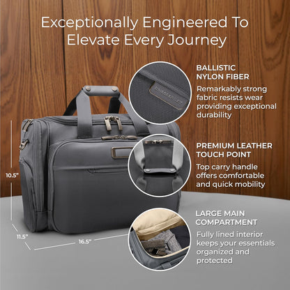Briggs & Riley Travel Duffel Bag - Weekender & Overnight Luggage for Women & Men, Softside Bag