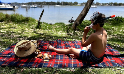 DOWN UNDER OUTDOORS Large Waterproof Windproof Extra Thick 350 GSM Quilted Fleece, or Sherpa Stadium Blanket