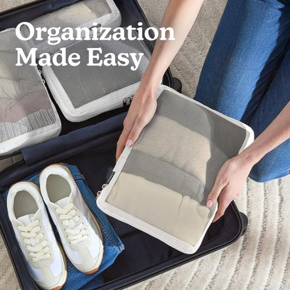 Vandel Space-Saving Compression Packing Cubes for Women, Men, Compressible Carry On Suit Case Organizer Luggage Packing Cubes for Travel Organizer Bags for Luggage and Backpacks, Suitcase Cube