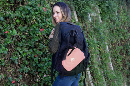 BlueHills Ultra Compact Travel Blanket 2 Pack Large Soft Cozy Portable Blanket Sheet with Carry Case and for Flight Airplane Car Layover Camping Hotel C206-2PK-Pink