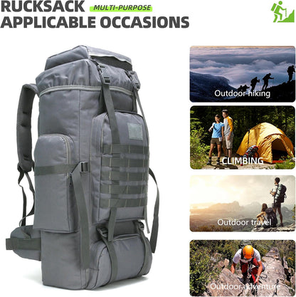 King'sGuard 70L Camping Hiking Backpack Tactical Backpack Military Molle Rucksack Backpack for Outdoor