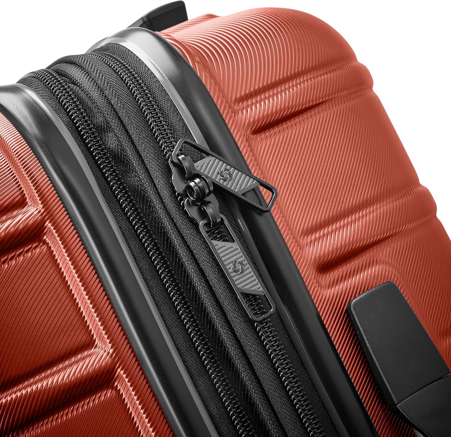 Samsonite Omni 2 Hardside Expandable Luggage with Spinner Wheels, 2-Piece Set (19/24), Brick Orange