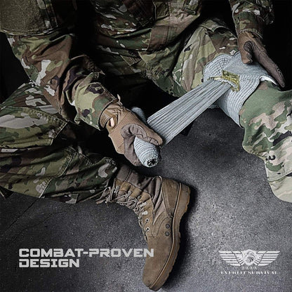 EVERLIT Emergency Trauma Kit, CAT GEN-7 Tourniquet 36" Splint, Military Combat Tactical IFAK for First Aid Response, Gun Shots, Severe Bleeding Control (OD Green)