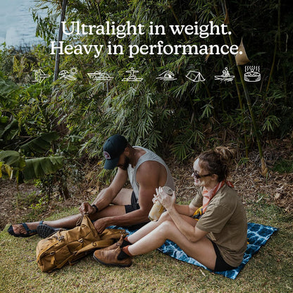 Nomadix Ultralight Towel - Quick Dry & Super Lightweight - Perfect As A Pack Towel to Save On Space - Made with Recycled Materials - Agua Blue - 30x54