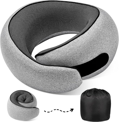 Travel Neck Pillows, 100% Memory Foam Filling, Travel Pillows by 4litamz