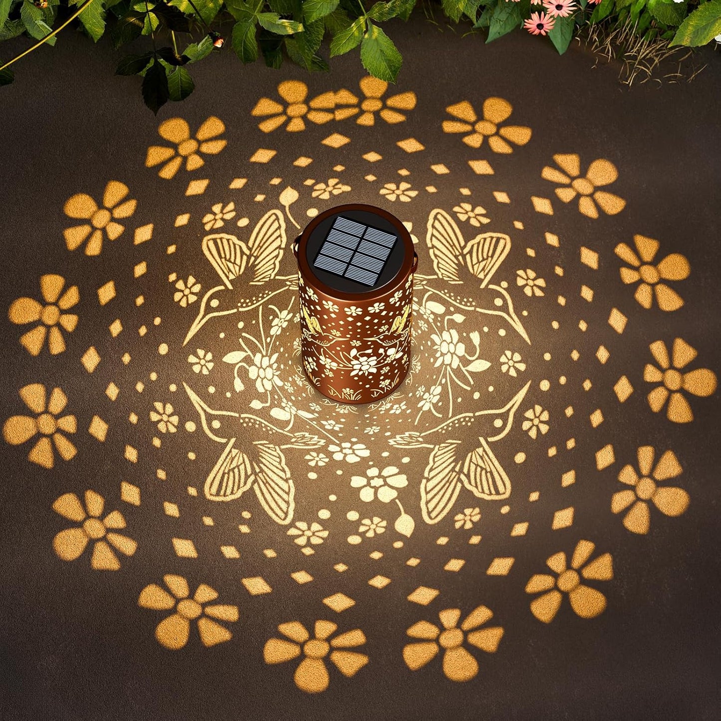 Hummingbird Solar Lanterns Outdoor Waterproof: Gardening Decor Unique Birthday Christmas Gifts for Women Mom Grandma - Hanging Solar Lights with 2 Modes Yard Patio Pathway Porch Decorations - 1 Pack