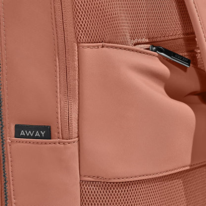 Away Everywhere Zip Backpack, Travel Backpack with Laptop Sleeve, Lightweight & Durable, Travel Essentials, Clay Pink