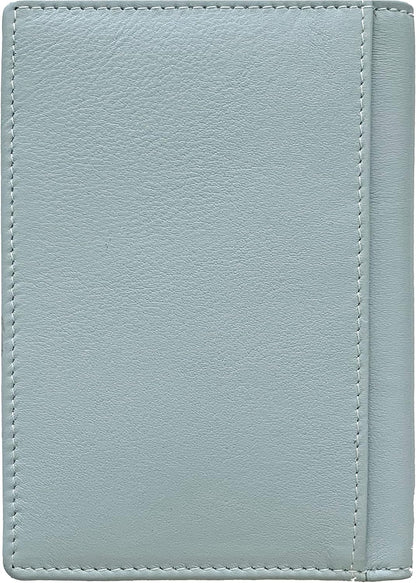Personalized Monogrammed Chambray Leather RFID Passport Wallet