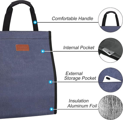 Lunch Bags for Women Insulated Reusable Lunch Tote - Image 3