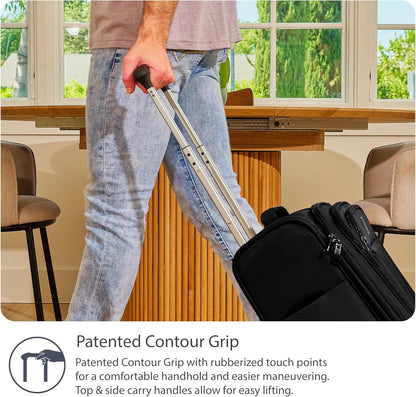 Travelpro Tourlite Softside 29-Inch, Large Checked Expandable Luggage with 4 Spinner Wheels, Lightweight Suitcase, Black