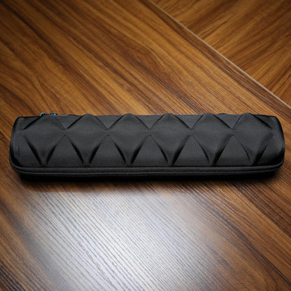 Hard 6 slots watch travel case, watch storage box organizer, 6 slots watch roll display box with soft safe watch pillow (Black, 6slot)