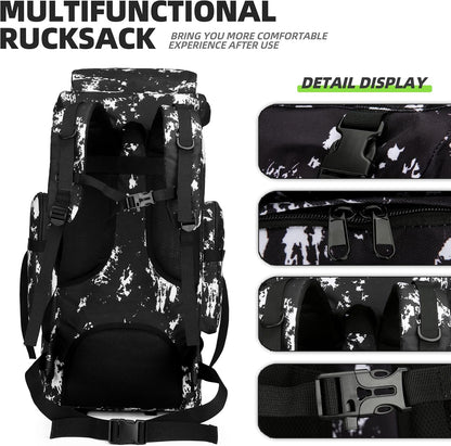 King'sGuard 70L Camping Hiking Backpack Tactical Backpack Military Molle Rucksack Backpack for Outdoor
