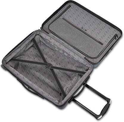 Samsonite Omni 2 Pro Hardside Expandable Luggage with Spinner Wheels, PRO 2PC SET (CO/M), Arctic Silver