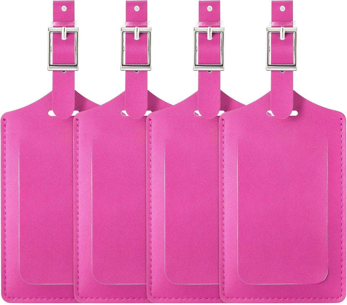 Travelambo Luggage Tags for Suitcases PU Leather Travel Tags Bag Tags Privacy Protection Travel Essentials