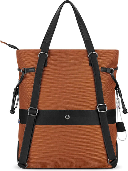 Sherpani Tempest, Anti Theft Convertible Backpack Tote, 14L Travel Backpack, Travel Gifts for Women, Handbags, RFID Protection, Metal Hardware, Fits 15” Laptop (No Sleeve) (Morocco)