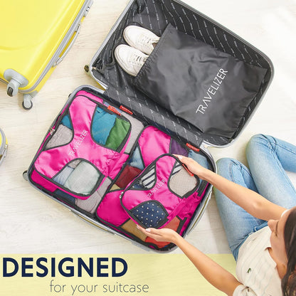 Travel Packing Cubes 5 pcs Luggage Organizer Set for Bag & Suitcase
