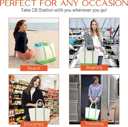 CB STATION Medium Classic Canvas Tote Bag - Image 8