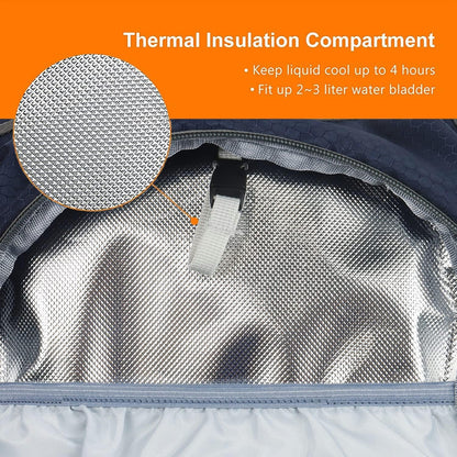 Hiking Daypack Waterproof Biking Backpack 15L Lightweight Durable Backpack for Ski Snowboarding Running MTB Cycling