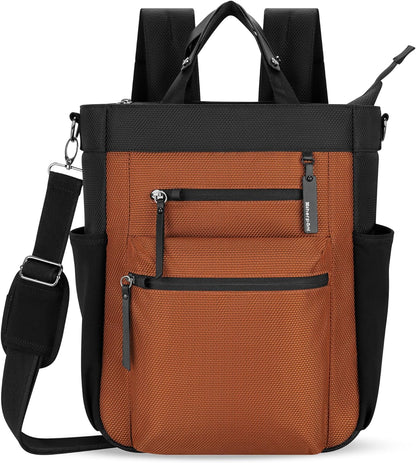 Sherpani Soleil, Anti Theft Convertible Backpack, 3 in 1 Tote Bag, Cross Body Purse, 18L Travel Backpack, Travel Gifts for Women, RFID Protection, Metal Hardware Fits 13” Laptop (Morocco)