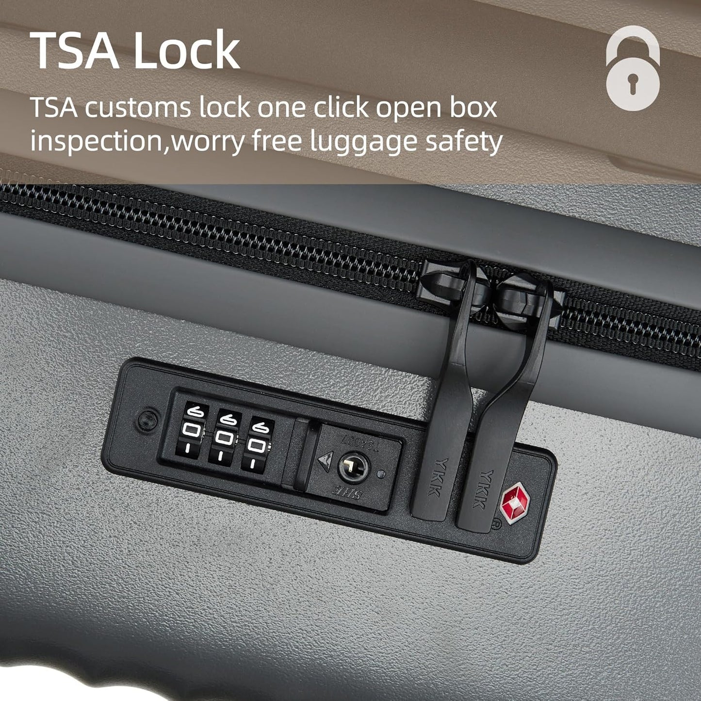 20 Inch Carry on Luggage,Airline Approved 22x14x9 Hard Shell Carry on Suitcase with 360° Spinner Wheels,TSA Lock and Lightweight Hardside Carry-on Luggage for Travel (Grey, 20 Inch)