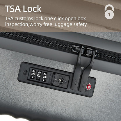 20 Inch Carry on Luggage,Airline Approved 22x14x9 Hard Shell Carry on Suitcase with 360° Spinner Wheels,TSA Lock and Lightweight Hardside Carry-on Luggage for Travel (Grey, 20 Inch)