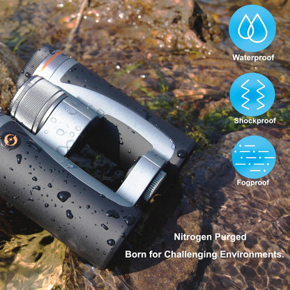 12x32 Compact Binoculars for Adults High Powered, FMC, Bak-4 Prism, Easy Focuse, Low Light Vision, Waterproof, Shockproof, Fogproof, for Sports, Bird Watching, Concerts, Travel, Cruise