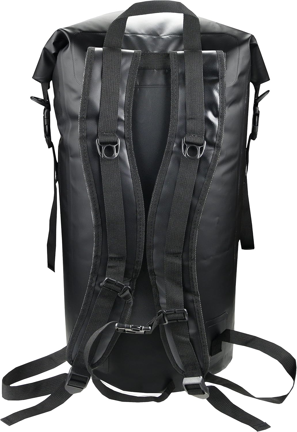 Freegrace Waterproof Dry Bags Set of 3 - Dry Bag with 2 Zip Lock Seals, Waist Pouch & Phone Case - Can Be Submerged Into Water for Swimming, Kayak, Rafting & Boating (Window, Black, 35L)