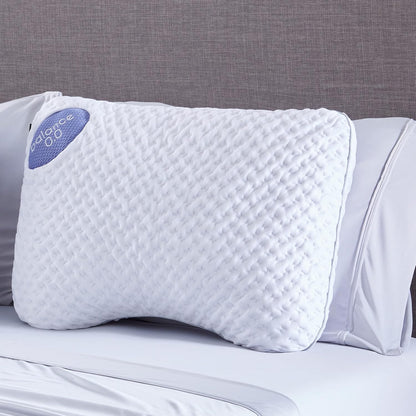 Bedgear Balance Cuddle Curve Performance Pillow - Size 0.0 - Moisture-Wicking Pillow for Side Sleepers - Medium Firmness Bed Pillow- Hypoallergenic, Washable Removable Cover - 20" W x 26" L x 4.75" H