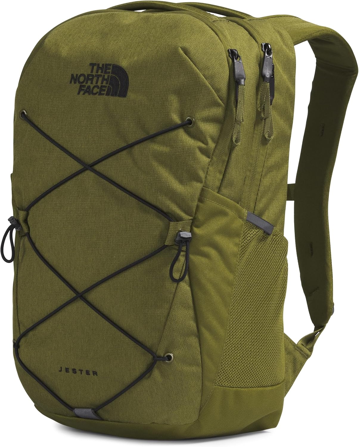The North Face Jester Everyday Laptop Backpack, Forest Olive Light Heather/TNF Black, One Size