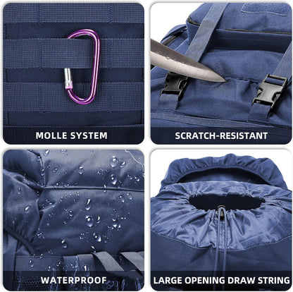 King'sGuard 70L Camping Hiking Backpack Tactical Backpack Military Molle Rucksack Backpack for Outdoor