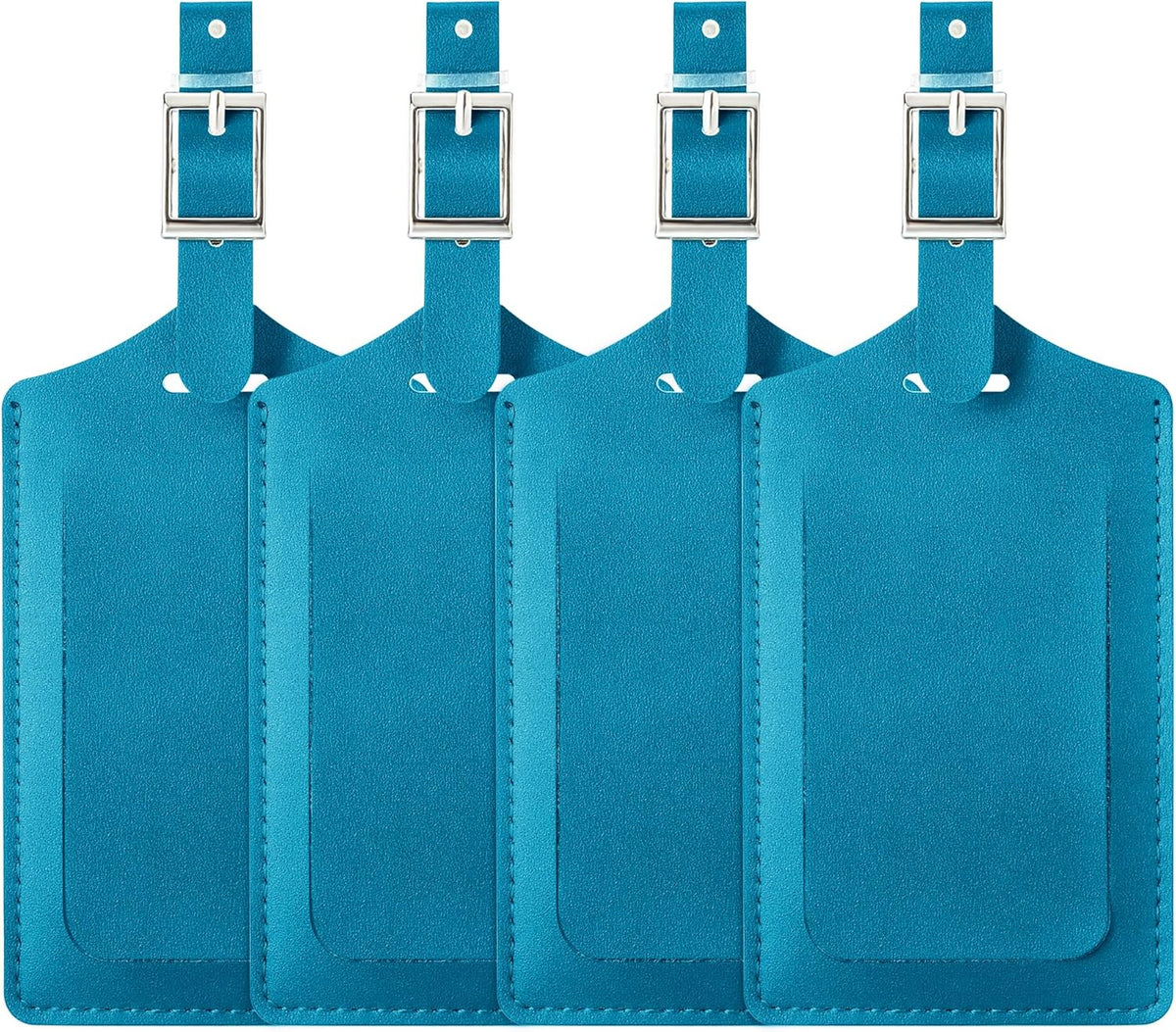 Travelambo Luggage Tags for Suitcases PU Leather Travel Tags Bag Tags Privacy Protection Travel Essentials