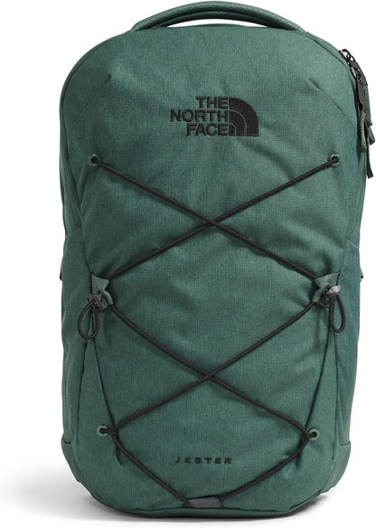 THE NORTH FACE Jester Everyday Laptop Backpack | Commuter Daypack with Water Repellent Finish, 16" Laptop Sleeve, Huge Main Compartment, Duck Green Dark Heather/TNF Black, One Size