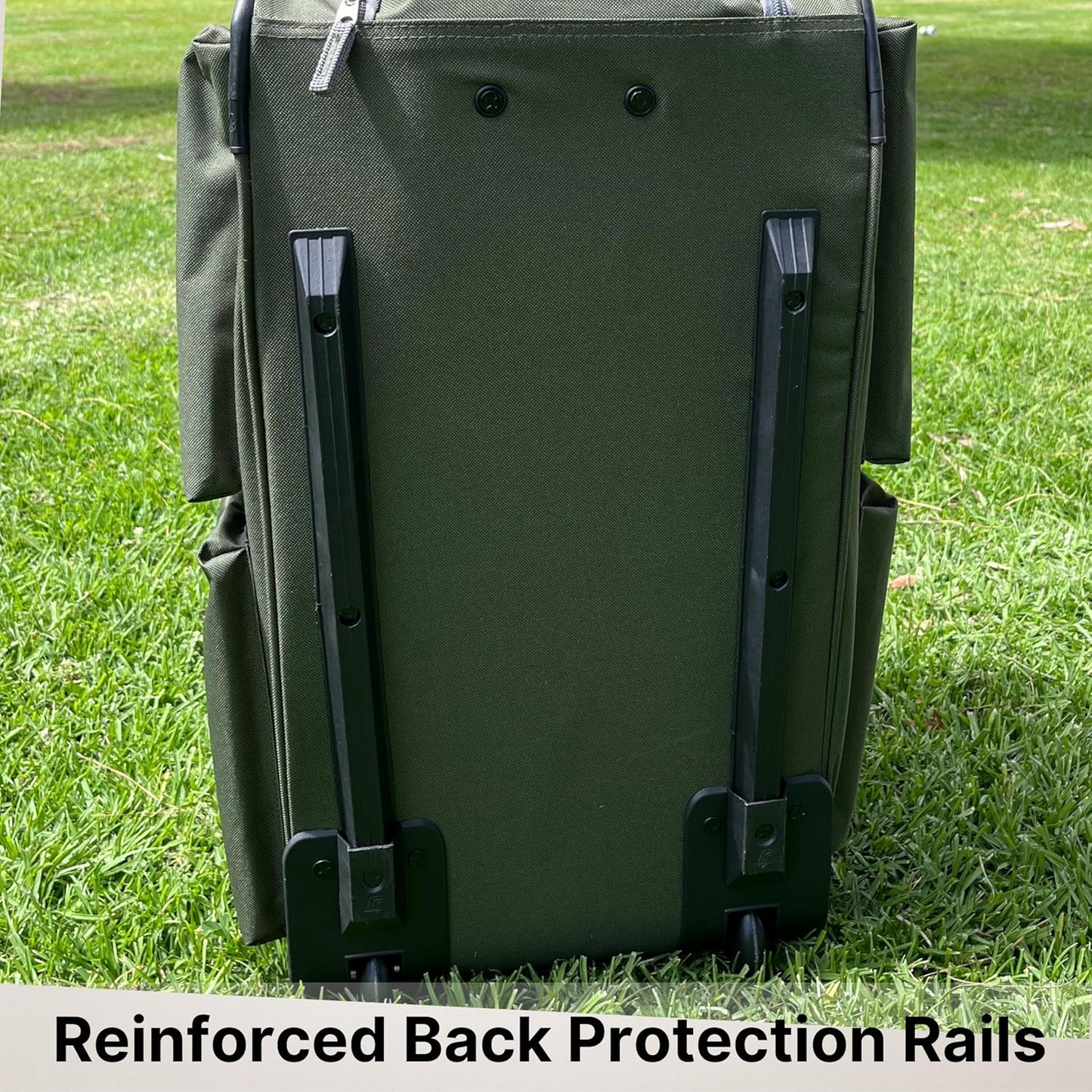 Olympia U.S.A. 29 inch Jumbo Size 8 Pockets Wheeled Rolling Duffel Bag Water Resistant Luggage Lightweight Travel Suitcase with Retractable Handle