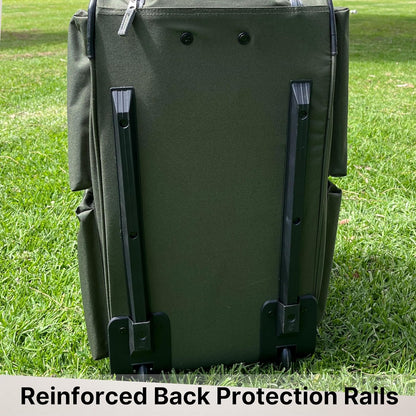 Olympia U.S.A. 29 inch Jumbo Size 8 Pockets Wheeled Rolling Duffel Bag Water Resistant Luggage Lightweight Travel Suitcase with Retractable Handle