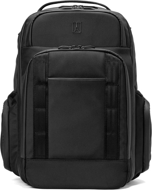 Travelpro Altitude Large Expandable Travel Laptop Backpack 30-36L, 16 Inch Laptop, Water Resistant, Work, Business, Men and Women, Jet Black