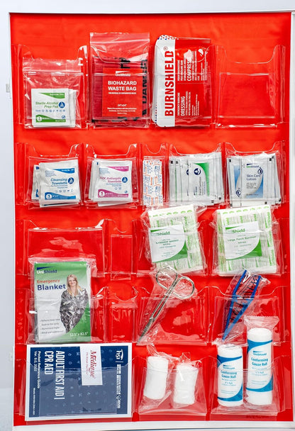 4-Shelf Metal 1st Aid Cabinet Class A, Large Capacity First Aid Wall Mount Medicine Cabinet, Secure Metal Med Box with Easy Access, Exceeds OSHA/ANSI Z308.1 2015, Over 775-Pieces