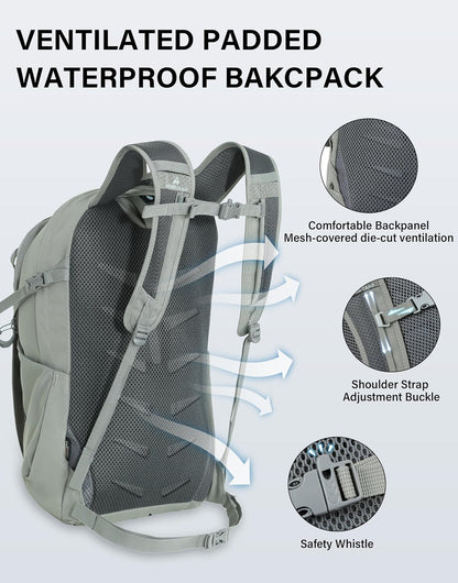 Pioneer Camp Hiking Backpack 22L Small Hiking Hydration Gear Lightweight Camping Backpack Travel Daypack for Women Men