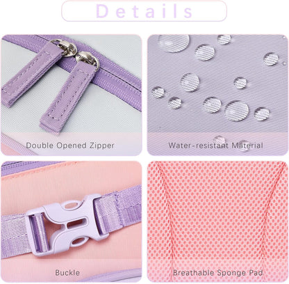 Cute Mini Toddler Backpacks for Girls 2-4 Little Kids Backpack preschool Bookbag (Purple Pink)